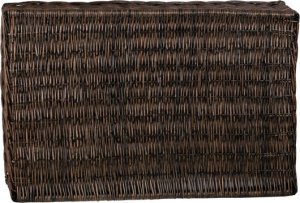 WickerPL Prostokątne legowisko dla psa z szarą poduszką 80X50 H10/19 CM 6