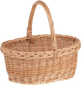 WickerPL Wiklinowy kosz prezentowy naturalny 35x25 H15/30 cm 1