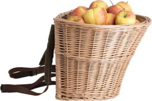 WickerPL Plecak wiklinowy do zbioru owoców (GÓRA 40X34 / DÓŁ 27X17 H: 42CM) 1