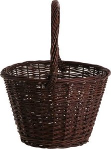 WickerPL Wiklinowy kosz ogrodowy doniczka okrągły kosz na taras do ogrodu na działkę 27 H22/33 cm 3