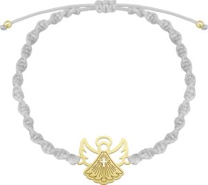 Radziszewska Jewellery Bransoletka na Komunię Aniołek srebro pozłacane GRAWER GRATIS 1