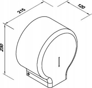 FANECO Pojemnik na papier toaletowy BIAŁY ECO w roli 3