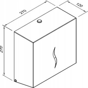 FANECO Podajnik ręczników ZZ HIT ze stali nierdzewnej XL 6