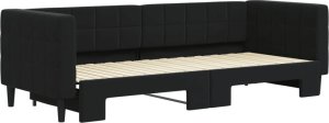 vidaXL vidaXL Sofa rozsuwana, czarna, 80x200 cm, aksamit 3