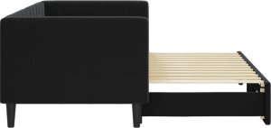 vidaXL vidaXL Sofa rozsuwana, czarna, 80x200 cm, aksamit 4