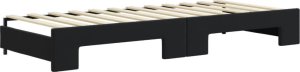 vidaXL vidaXL Sofa rozsuwana, czarna, 80x200 cm, aksamit 8