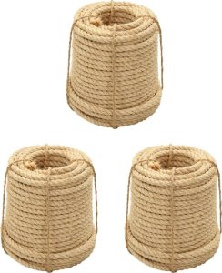 vidaXL vidaXL Liny sizalowe, 3 szt., 20 mm 2