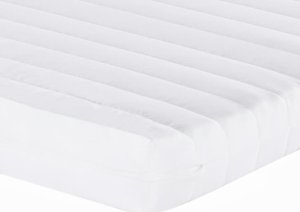 vidaXL vidaXL Sofa rozsuwana z materacami, biała, 90x200 cm, sztuczna skóra 10