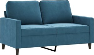 vidaXL vidaXL 3-częściowy komplet wypoczynkowy, obity aksamitem, niebieski 3