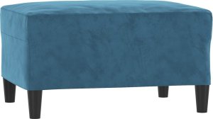 vidaXL vidaXL 3-częściowy komplet wypoczynkowy, obity aksamitem, niebieski 5