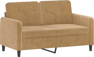 vidaXL vidaXL 2 cz. komplet wypoczynkowy, brązowy, obity aksamitem 3