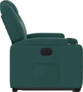 vidaXL vidaXL Podnoszony fotel masujący, elektryczny, rozkładany, zielony 10
