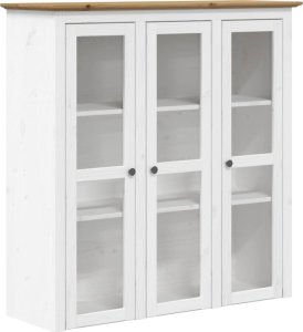 vidaXL vidaXL Kredens BODO, biało-brązowy, 115,5x43x200,5 cm, drewno sosnowe 3