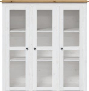 vidaXL vidaXL Kredens BODO, biało-brązowy, 115,5x43x200,5 cm, drewno sosnowe 4