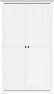 vidaXL vidaXL Szafa BODO, biała, 99x53,5x173 cm, lite drewno sosnowe 3