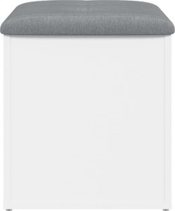 vidaXL vidaXL Ławka ze schowkiem, biała, 42x42x45 cm, materiał drewnopochodny 5