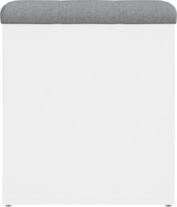 vidaXL vidaXL Ławka ze schowkiem, biała, 42x42x45 cm, materiał drewnopochodny 6