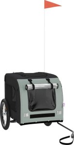 vidaXL vidaXL Przyczepka rowerowa dla zwierząt, tkanina Oxford i żelazo 2