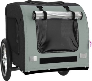 vidaXL vidaXL Przyczepka rowerowa dla zwierząt, tkanina Oxford i żelazo 5