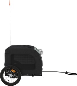 vidaXL vidaXL Przyczepka rowerowa dla zwierząt, tkanina Oxford i żelazo 6