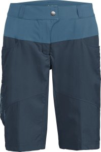 Vaude Spodenki rowerowe damskie z wkładką Qimsa - granatowe 36 2