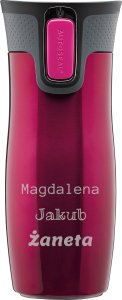 Contigo Kubek termiczny  z grawerem Contigo West Loop 2.0 470 ml - Malinowy 1