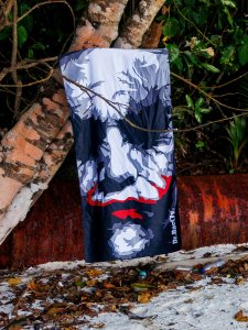 Dr.Bacty Ręcznik szybkoschnący dwustronny Dr.Bacty 60x130 - Joker Face 2