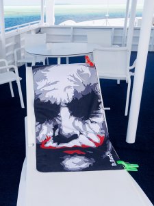 Dr.Bacty Ręcznik szybkoschnący dwustronny Dr.Bacty 60x130 - Joker Face 3