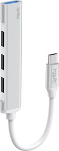 HUB USB Havit HAVIT HUB USB HB41 USB-C 1x USB 3.0 3xUSB 2.0 srebrny 1