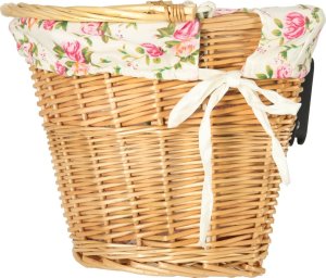 KIK Kosz wiklinowy na rower kosz przedni pleciony wkład w kwiaty 2