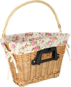 KIK Kosz wiklinowy na rower kosz przedni pleciony wkład w kwiaty 5