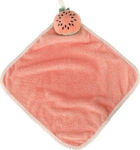 KIK Ręcznik ręczniczek do rąk dla dzieci do przedszkola 30x30cm różowy arbuz 4