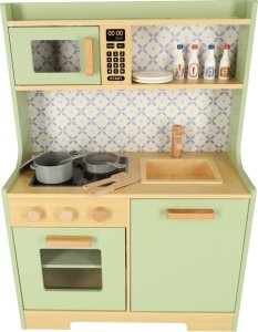 KIK Kuchnia drewniana MDF dla dzieci miętowa 4