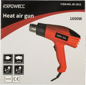 KIK KAFUWELL Opalarka elektryczna z regulacją temperatury 0-600 st. C + 4 wymienne końcówki 1600W 11