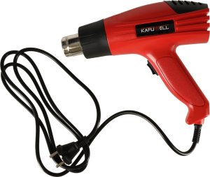 KIK KAFUWELL Opalarka elektryczna z regulacją temperatury 0-600 st. C + 4 wymienne końcówki 1600W 3