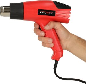 KIK KAFUWELL Opalarka elektryczna z regulacją temperatury 0-600 st. C + 4 wymienne końcówki 1600W 10