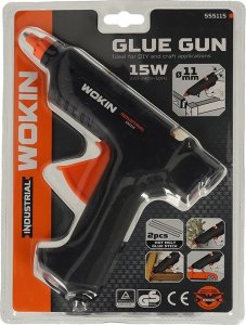 Pistolet do kleju KIK WOKIN Pistolet do kleju klejenia na gorąco 15W + wkłady 11,2mm 10