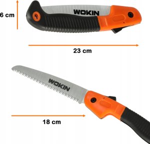 KIK WOKIN Piła ręczna ogrodowa do gałęzi drewna składana ostra duże zęby 180mm 7