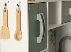 KIK Kuchnia drewniana MDF LULILO Saliko z ekspresem 85cm 11