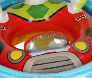 KIK INTEX 59570 Koło do pływania dmuchane ponton plażowy żółw max 23kg 3-4lata 3