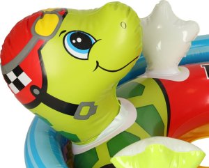 KIK INTEX 59570 Koło do pływania dmuchane ponton plażowy żółw max 23kg 3-4lata 4