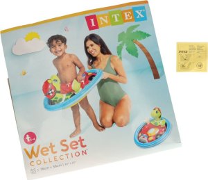 KIK INTEX 59570 Koło do pływania dmuchane ponton plażowy żółw max 23kg 3-4lata 6