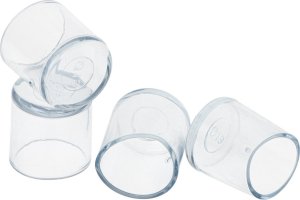 KIK Nakładki na nogi krzeseł mebli 19mm transparentne 2