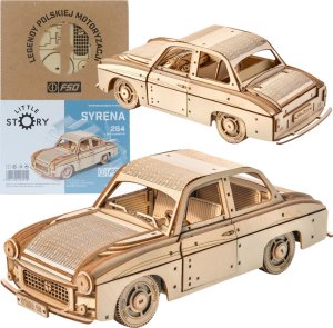 Little-Story Little Story Drewniane Puzzle Model 3D - FSO Syrena 105 1