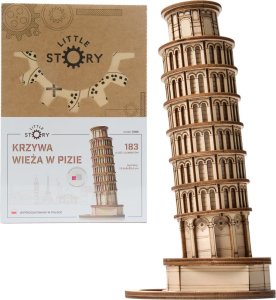 Little-Story Little Story Drewniane Puzzle Model 3D - Krzywa Wieża w Pizie 1
