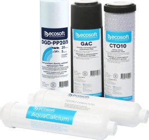 Ecosoft Ecosoft Pure Aquacalcium Zestaw 5 wkładów do filtra odwróconej osmozy 2