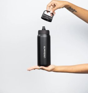 LifeStraw LifeStraw Go 2.0 Czarna stalowa butelka filtrująca 1L Black Steel 6