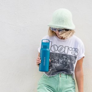 LifeStraw LifeStraw Go 2.0 Turkusowa stalowa butelka filtrująca 1L Laguna Teal 4