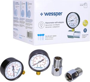 Wessper Wessper 2x Manometr i 2x adapter do filtrów wody 3/4" 1