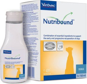 Triton VIRBAC Nutribound Roztwór doustny dla psów w czasie rekonwalescencji 3x150ml 3
